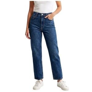 Abercrombie & Fitch Curve Love Jeans Womens 30 Short Ankle Straight High Rise